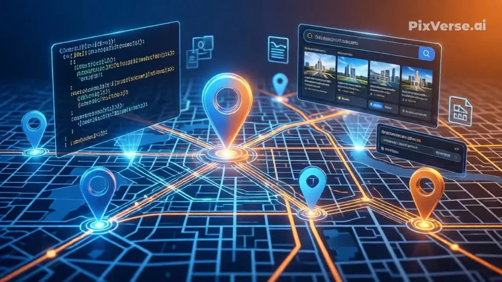 schema markup for local seo concept illustration