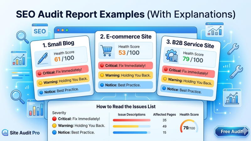 SEO Audit Report Examples (With Explanations) Site Audit Pro