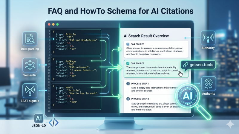 FAQ and HowTo schema JSON-LD example