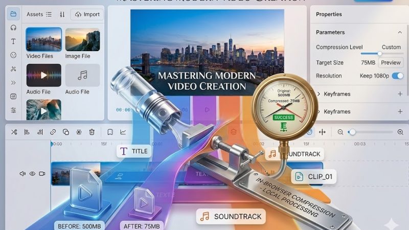 Free online video compressor – compress video without uploading or losing quality