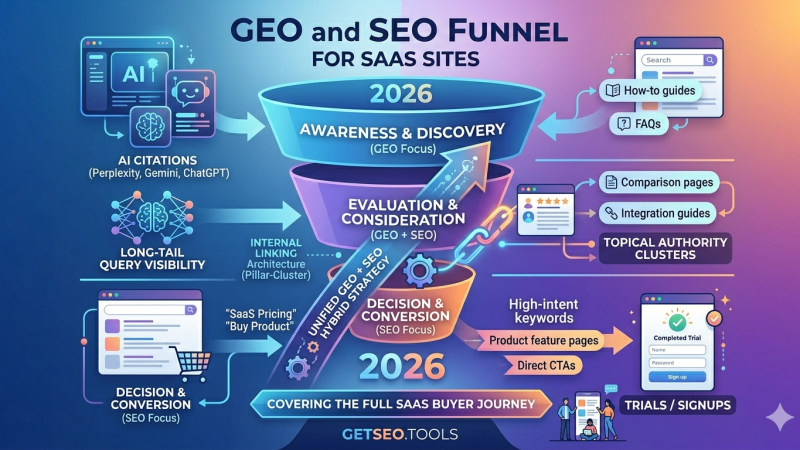 GEO and SEO unified strategy funnel